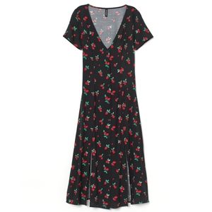 H&M Strawberry Dress Calf Length Size 10